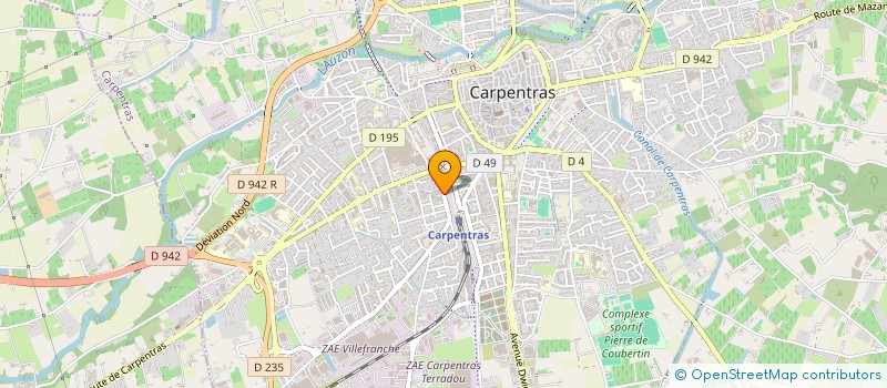 localisation de l'entreprise SANTE  CARPENTRAS