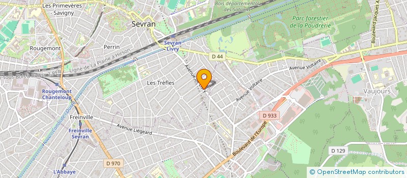 localisation de l'entreprise SANTE ACCOMPAGNEMENT SERVICES  SEVRAN