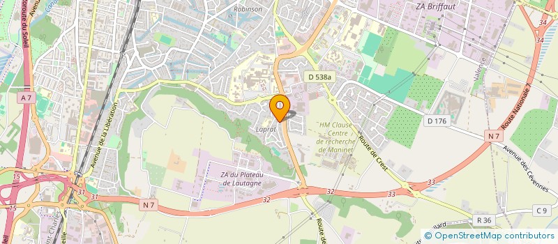 localisation de l'entreprise SANTE ACTIVITE READAPTATION INDIVIDUALISEE  VALENCE