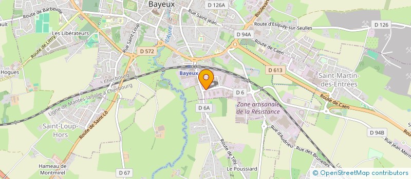 localisation de l'entreprise SANTE AMBULANCES  BAYEUX