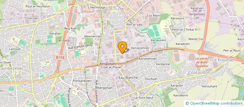 localisation de l'entreprise SANTE AU TRAVAIL EN IROISE à BREST