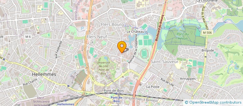 localisation de l'entreprise SANTE AUDIOVISUEL NORD PAS CAL TECHN ECH à VILLENEUVE-D'ASCQ