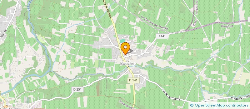 localisation de l'entreprise SANTE BAUME - BOUCHET - SUZE  BOUCHET