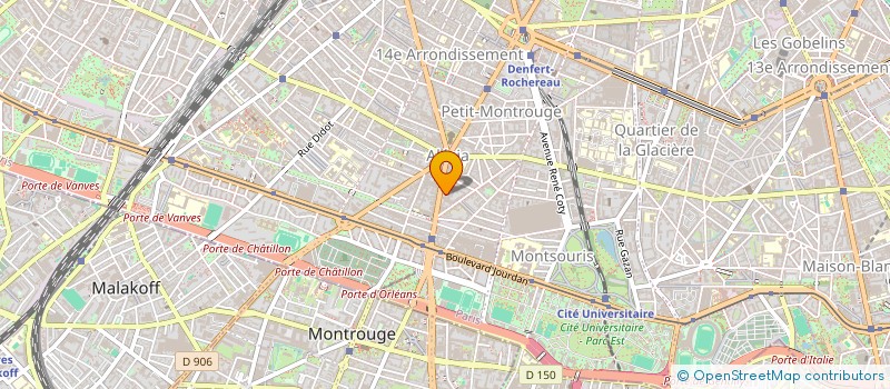 localisation de l'entreprise SANTE BEAUTE DISTRIBUTION à MONTROUGE