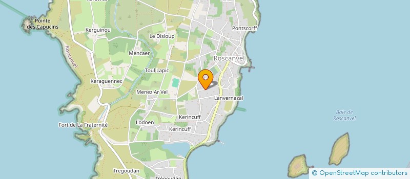 localisation de l'entreprise SANTE BIEN ETRE 29 à ROSCANVEL