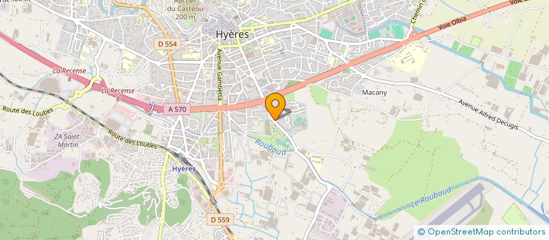 localisation de l'entreprise SANTE BONHEUR à HYERES