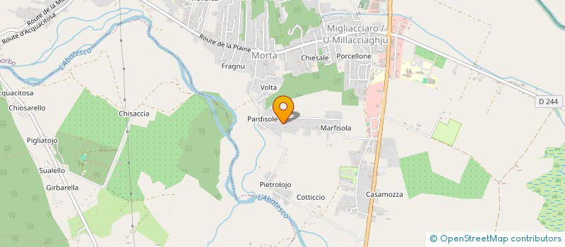 localisation de l'entreprise SANTE BONHEUR à PRUNELLI-DI-FIUMORBO