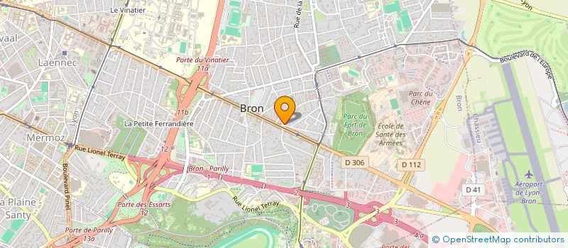 localisation de l'entreprise SANTE BRON à BRON