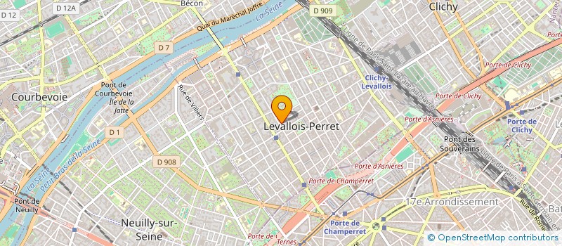 localisation de l'entreprise SANTE CARE à LEVALLOIS-PERRET