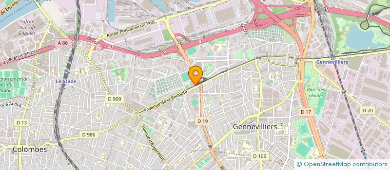 localisation de l'entreprise SANTE COEUR ET SPORT à ASNIERES-SUR-SEINE