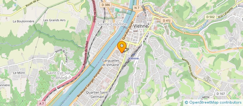 localisation de l'entreprise SANTE CONFORT SERVICE à VIENNE