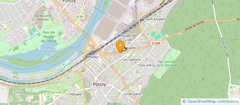 localisation de l'entreprise SANTE CONSOMM'ACTEURS  POISSY