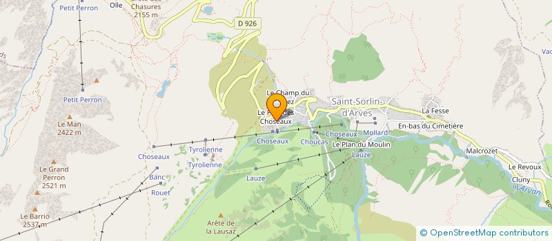 localisation de l'entreprise SANTE DANS LA VALLEE DES ARVES  SAINT-JEAN-D ARVES