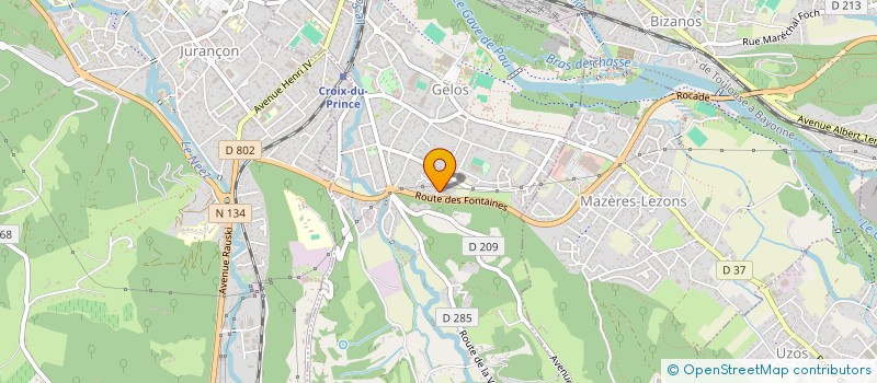 localisation de l'entreprise SANTE DEMENAGEMENTS à GELOS