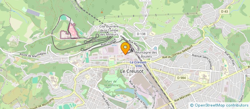 localisation de l'entreprise SANTE DENT  LE CREUSOT