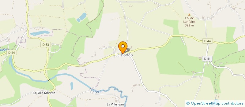 localisation de l'entreprise SANTE DES ORGANISATIONS  LE BODEO