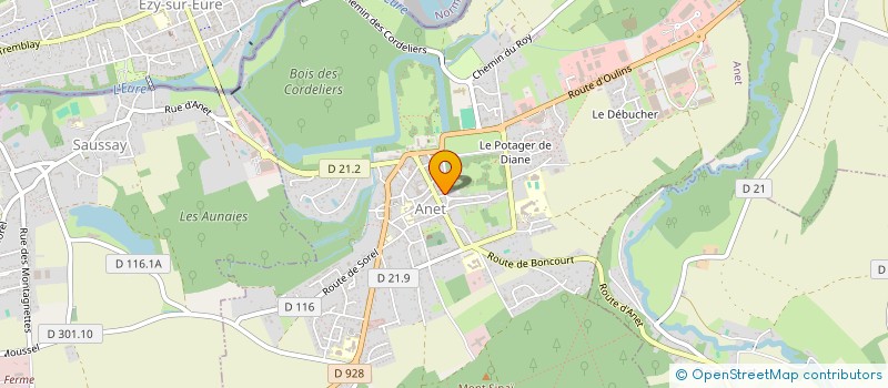 localisation de l'entreprise SANTE DU FUTUR à ANET