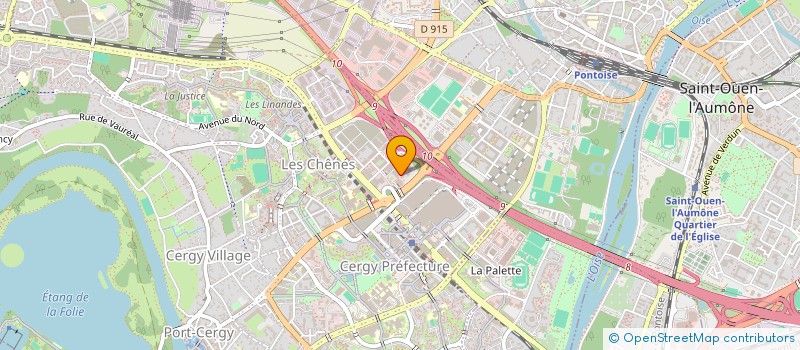 localisation de l'entreprise SANTE EN LIGNE à CERGY