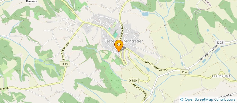 localisation de l'entreprise SANTE EN QUERCY BLANC à CASTELNAU-MONTRATIER