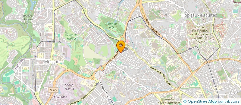 localisation de l'entreprise SANTE ENERGIE KARATE à MONTPELLIER