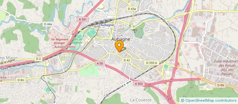 localisation de l'entreprise SANTE ENVI à AUBAGNE