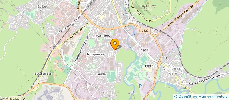 localisation de l'entreprise SANTE EQUILIBRE à AURILLAC