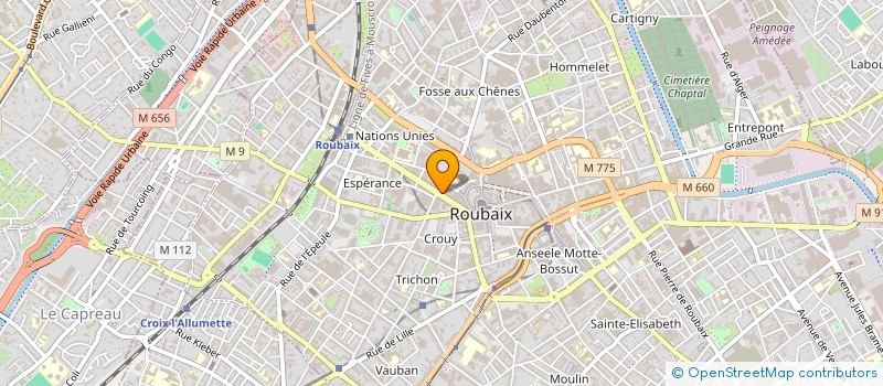 localisation de l'entreprise SANTE ET BIEN ETRE à ROUBAIX