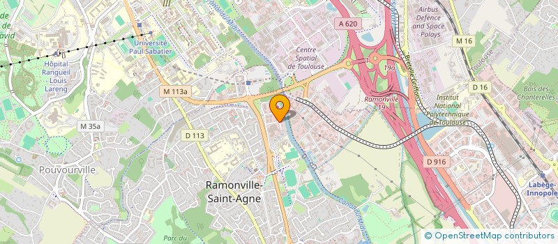 localisation de l'entreprise SANTE ET COMMUNICATION MIDI PYRENEES  RAMONVILLE-SAINT-AGNE