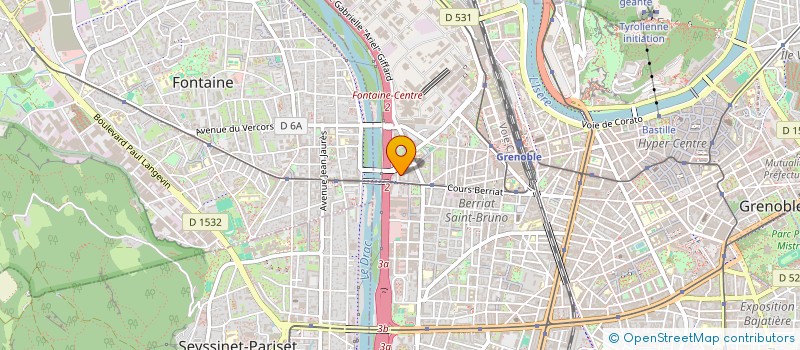 localisation de l'entreprise SANTE ET CONTAMINATIONS RADIOACTIVES  GRENOBLE