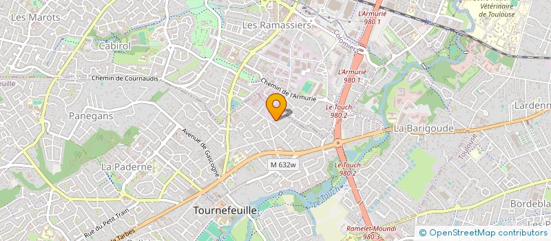 localisation de l'entreprise SANTE ET QUALITE EN PRODUCTIONS ANIMALES  TOURNEFEUILLE