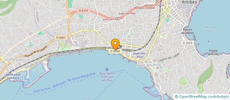 localisation de l'entreprise SANTE ET RIRE à ANTIBES