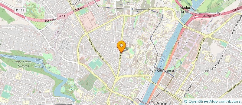 localisation de l'entreprise SANTE ET SOLIDARITES EN ANJOU à ANGERS