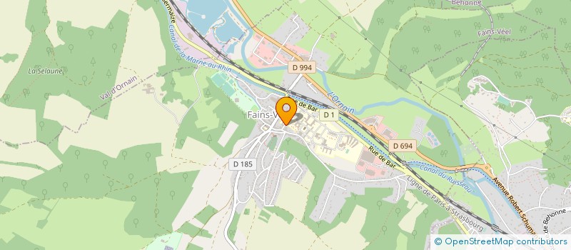 localisation de l'entreprise SANTE FAINS-VEEL à FAINS-VEEL