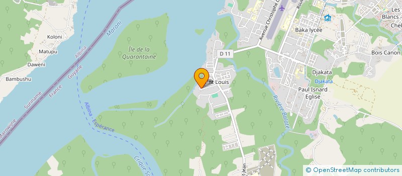 localisation de l'entreprise SANTE FEMME AMAZONIE  SAINT-LAURENT-DU-MARONI