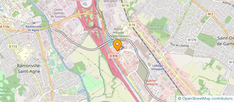 localisation de l'entreprise SANTE FORMAT SUD à LABEGE