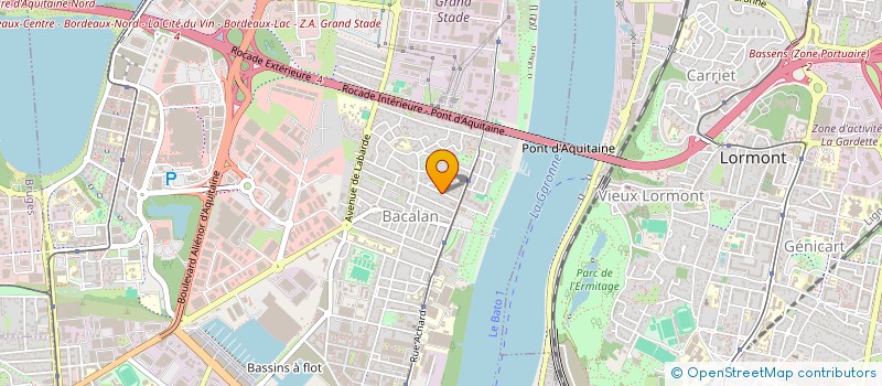 localisation de l'entreprise SANTE FORMATION  BORDEAUX