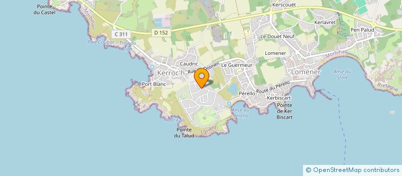 localisation de l'entreprise SANTE GESTEL à PLOEMEUR