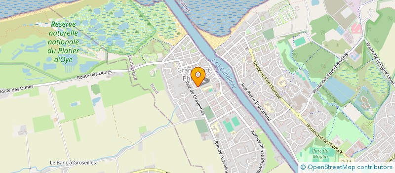 localisation de l'entreprise SANTE GFP  GRAND-FORT-PHILIPPE