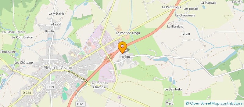 localisation de l'entreprise SANTE HARMONIEUSE  PLELAN-LE-GRAND