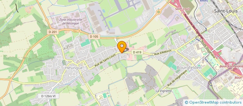 localisation de l'entreprise SANTE HESINGUE  HESINGUE