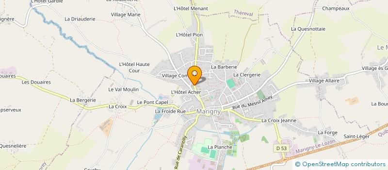 localisation de l'entreprise SANTE@HOME  MARIGNY-LE-LOZON