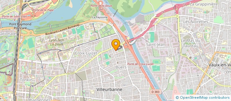 localisation de l'entreprise SANTE IMMO  VILLEURBANNE