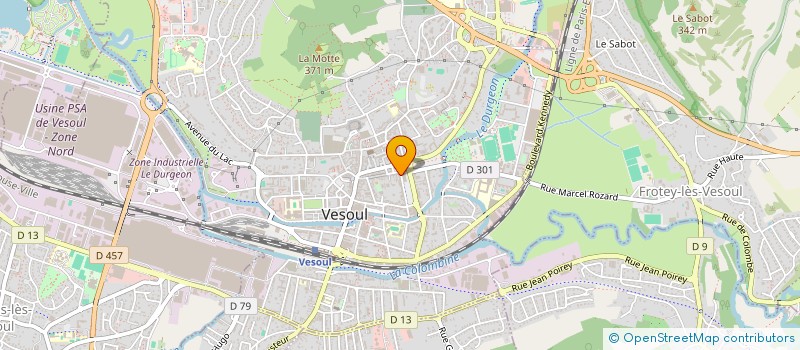 localisation de l'entreprise SANTE LABO à VESOUL