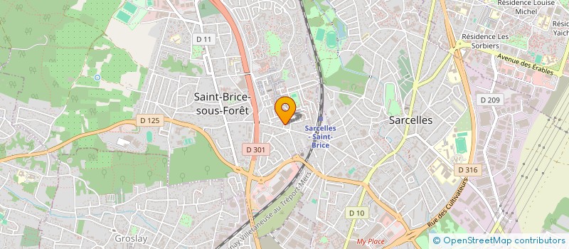 localisation de l'entreprise SANTE LAFFITTE à SAINT-BRICE-SOUS-FORET