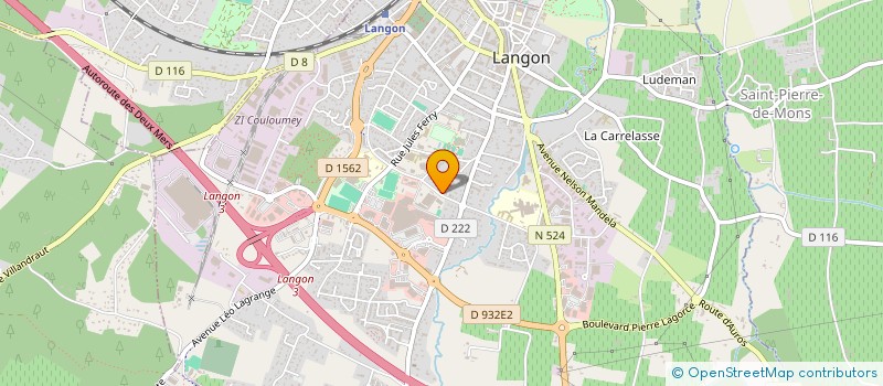 localisation de l'entreprise SANTE LAUTREC à LANGON
