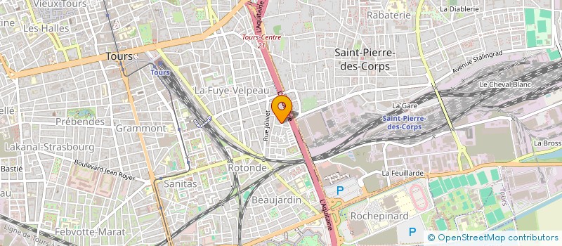 localisation de l'entreprise SANTE-MEDICAL SERVICE à TOURS