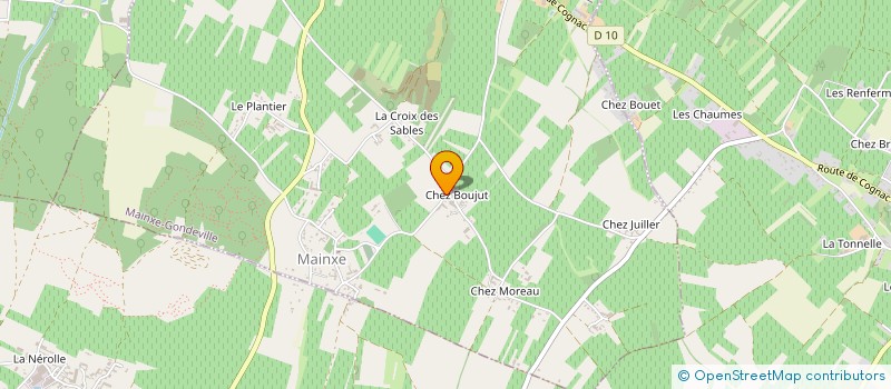 localisation de l'entreprise SANTE MEME  MAINXE-GONDEVILLE