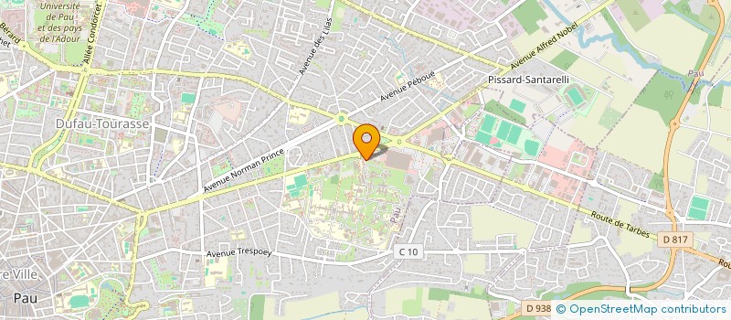 localisation de l'entreprise SANTE MENTALE PAYS DE L'ADOUR à PAU