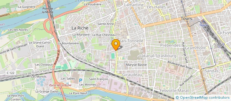 localisation de l'entreprise SANTE NATURELLE, ARTS ET THERAPIES  MONTLOUIS-SUR-LOIRE