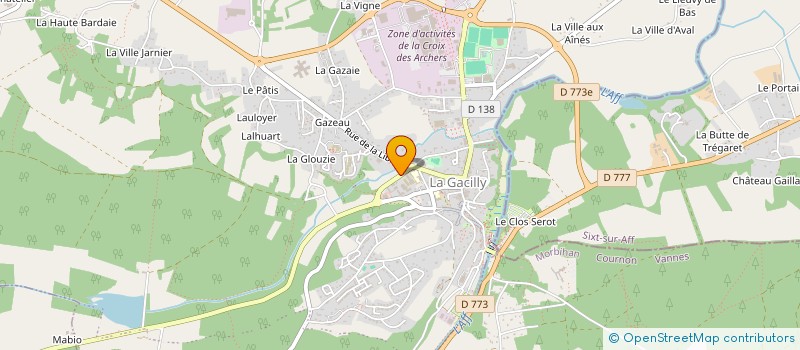 localisation de l'entreprise SANTE NATURELLE PARTICIPATION à LA GACILLY